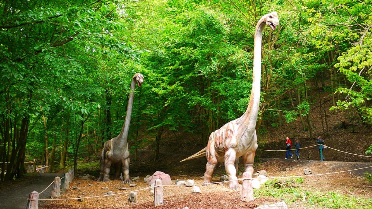 Dino Park Autor: DinoTeam źródło: https://upload.wikimedia.org/wikipedia/commons/2/2b/Brachiosaurus%2C_DinoPark_Ko%C5%A1ice.jpg