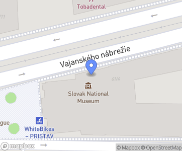 Słowackie Muzeum Narodowe (SNM) Bratysława - Mapa