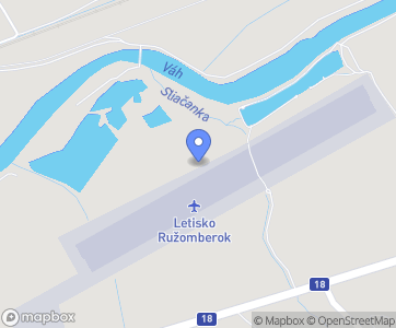 Aeroklub - Lotnisko Ružomberok - Lisková - Mapa