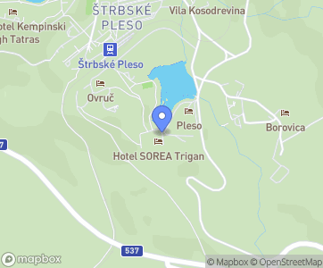 Hotel SOREA TRIGAN *** Szczyrbskie Jezioro - Mapa